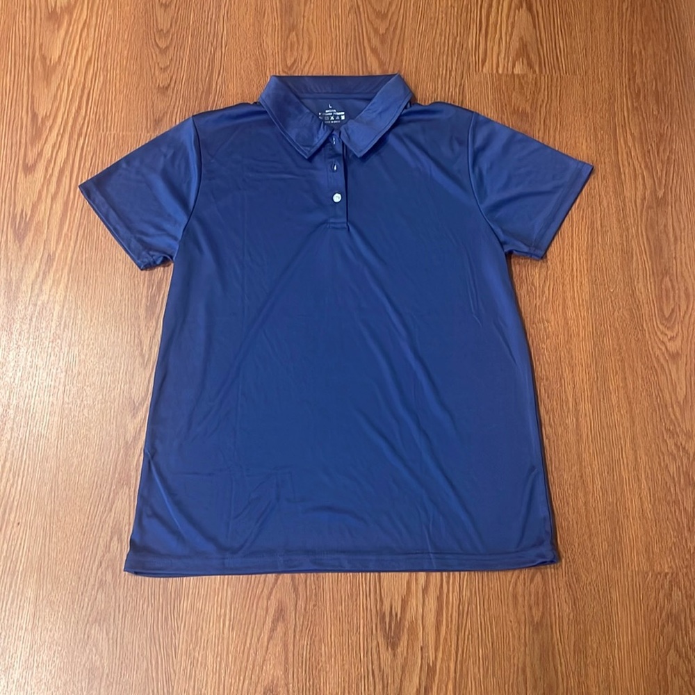Women’s navy collared shirt